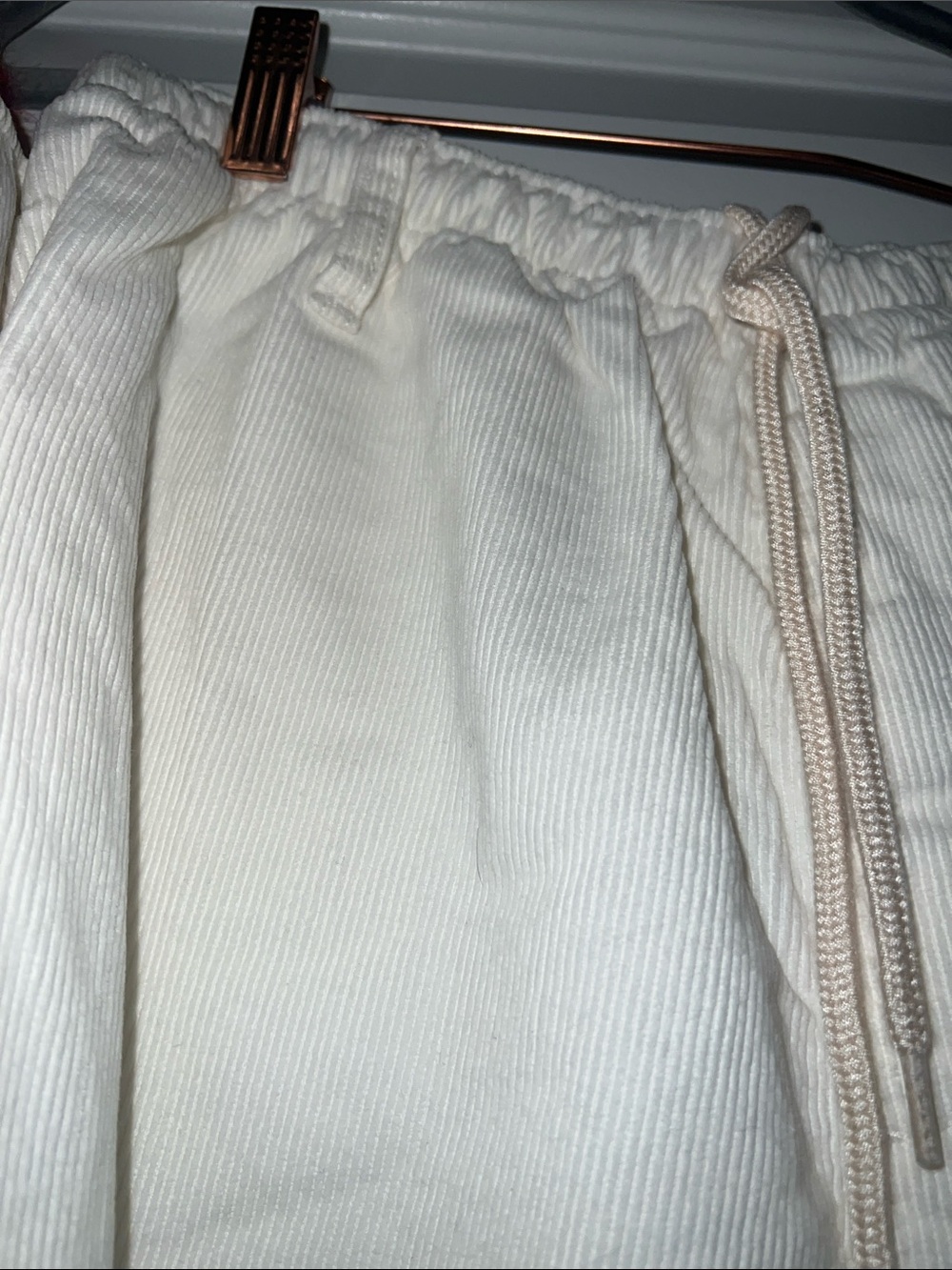Urban Outfitters Cream Wide-Leg Cargo Drawstring Trousers - Picture 8 of 14